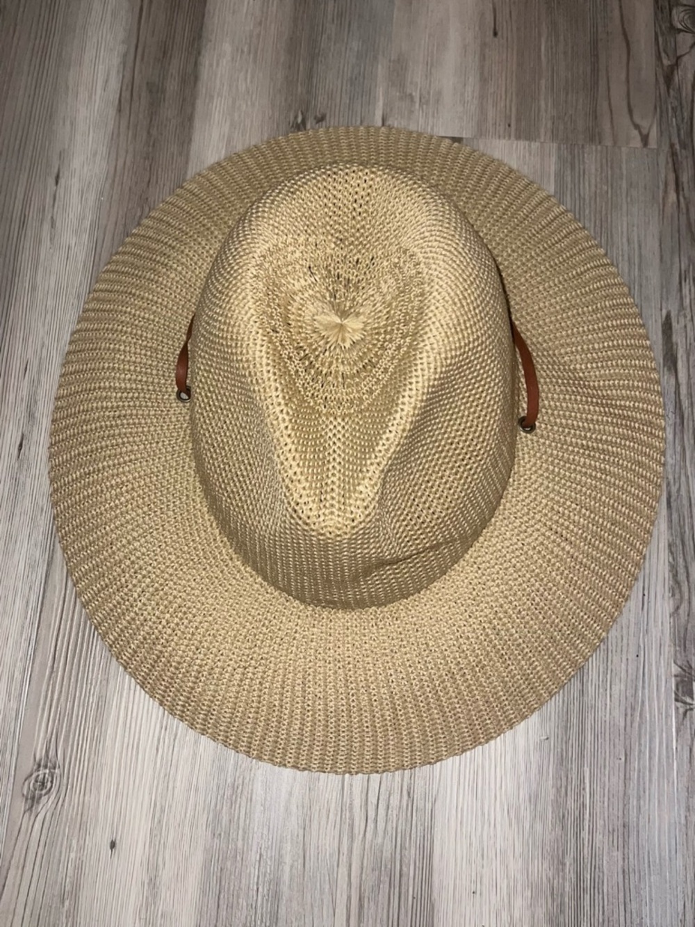 Duluth Trading Womens Wide Brimmed Straw Hat Sweatband XL New